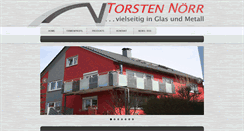 Desktop Screenshot of metallbau-noerr.de