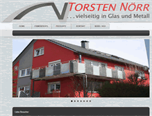 Tablet Screenshot of metallbau-noerr.de